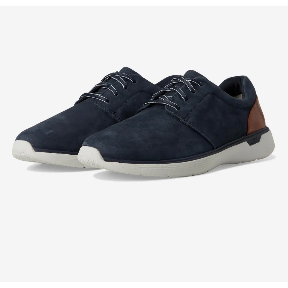 Johnston & Murphy XC4 Mens Navy Blue Waterproof Leather Comfort Sneakers Shoe 13